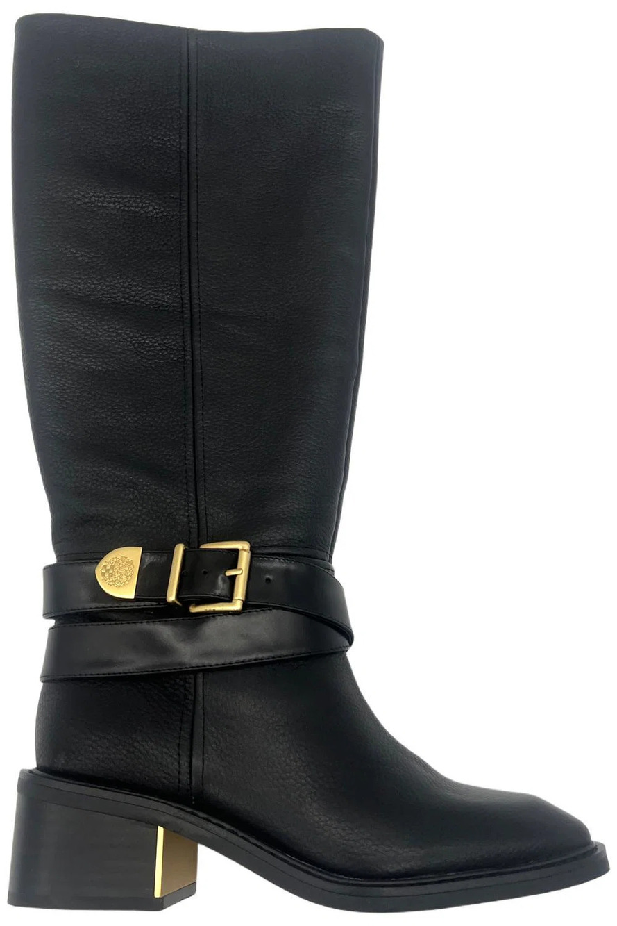 Vince Camuto Women's Gini Full Zip Wide Shaft Boots Black - Medium
